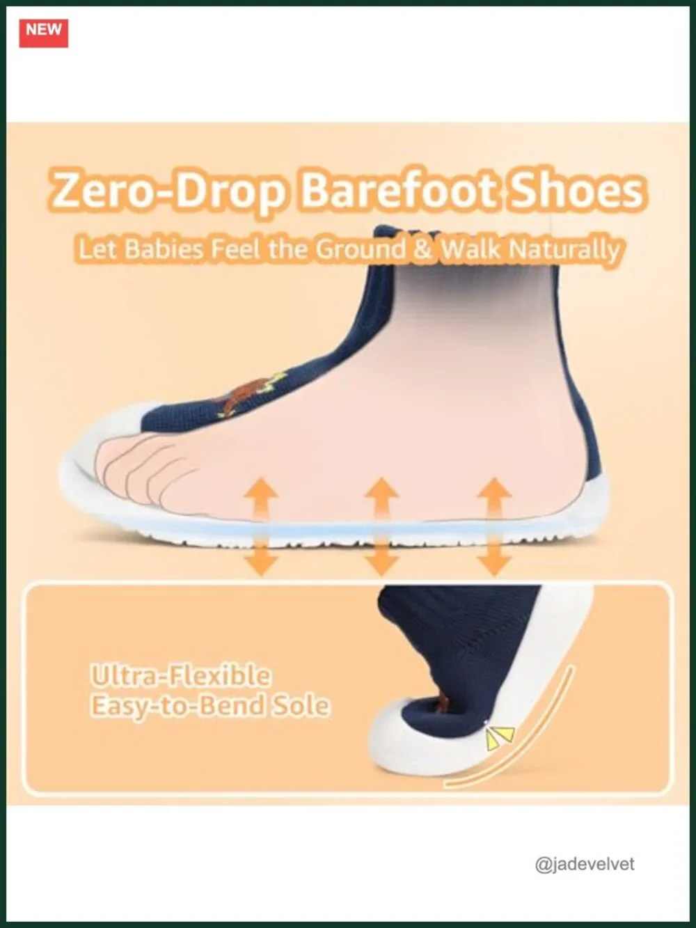 Baby Sock Shoes Toddler Walking Soft Slippers Wide Toe Box Barefoot Sole Non